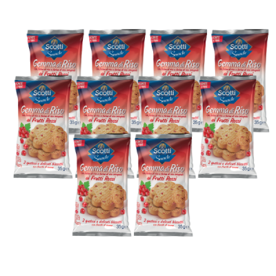 GEMME DI RISO AI FRUTTI ROSSI - multipack 10 pezzi