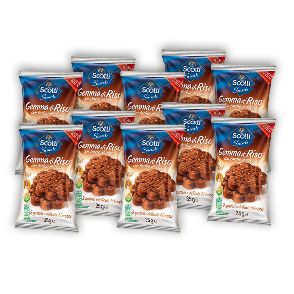 Gemme di riso al cioccolato - Multipack 10 pezzi