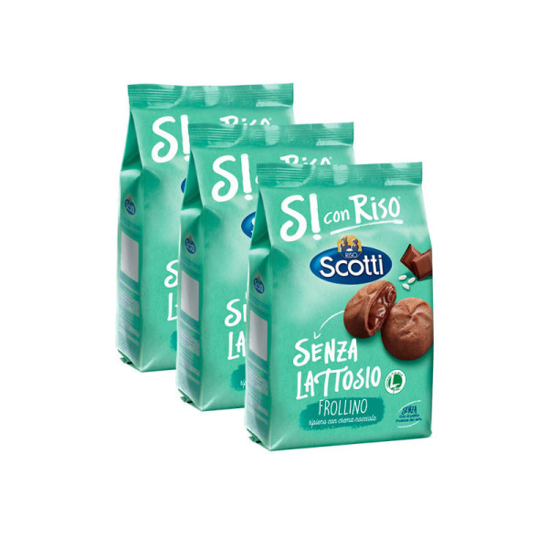 Frollini ripieni con crema nocciola - Multipack 3 PEZZI