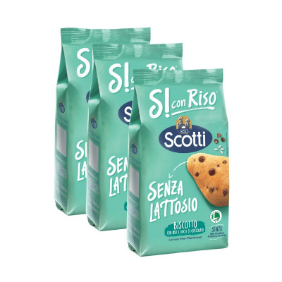 Biscotto con riso e gocce di cioccolato - Multipack 3 Pezzi