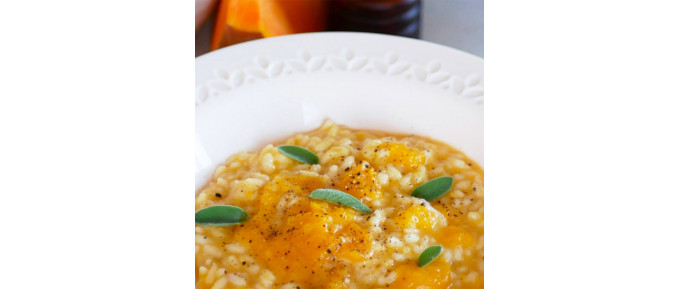 RISOTTO CARNAROLI ZUCCA E PEPE NERO